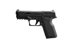 Fusion XF Pro striker-fired 9mm pistol shown in profile, illustrating single action vs double action vs striker-fired