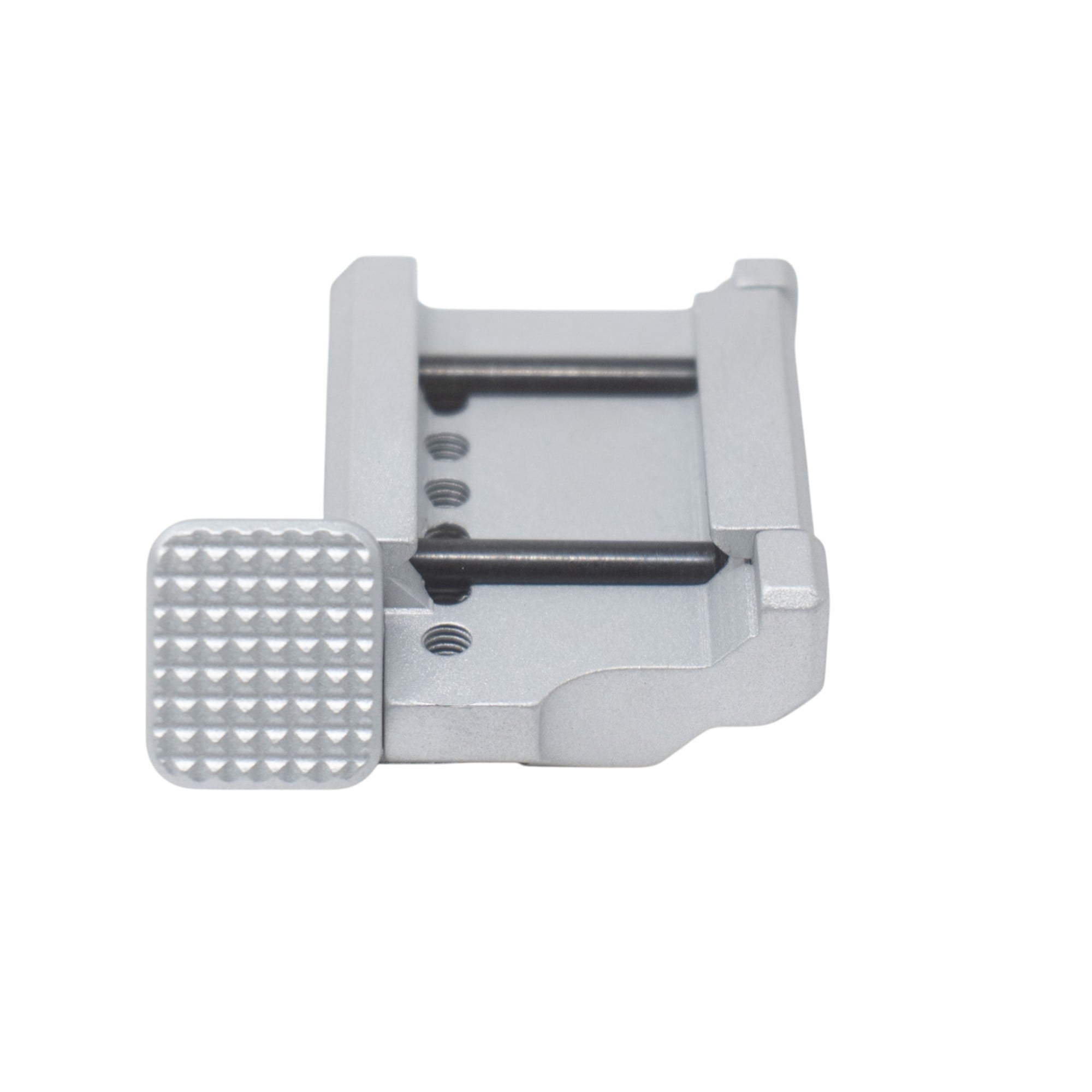 Universal Picatinny Rail Mount Thumb Ledge Gas Pedal - Chrome
