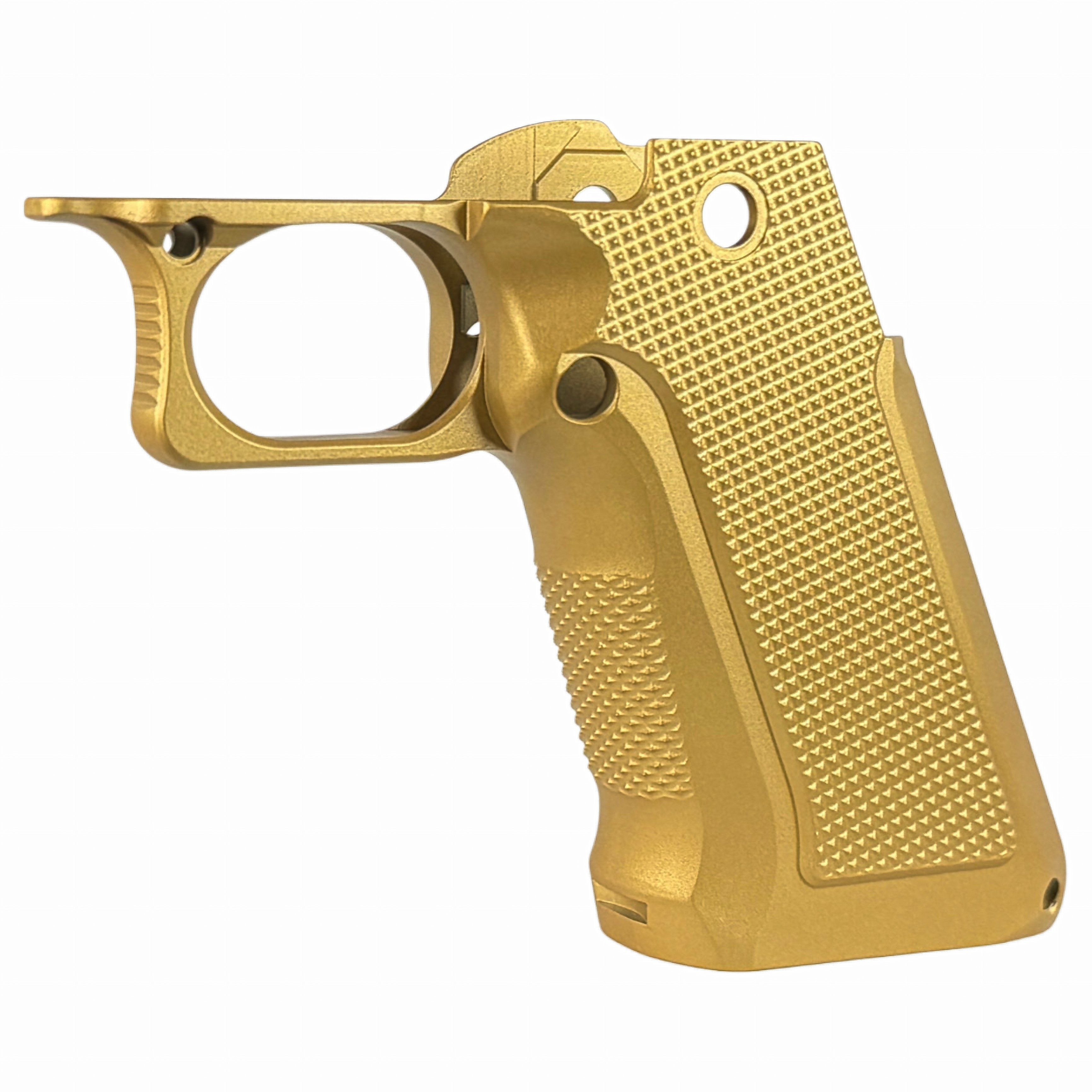 Xp Pro Grip Module XP Pro Aluminum Grip - Aggressive Checkered - Gold — Fusion Firearms