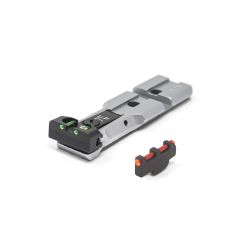 S&W RMR Rear Sight Fiber Optic Silver Body With Red Pin Front Sight