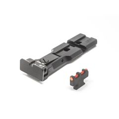 S&W RMR Rear Sight Black Target Black Body With Red Plunger Front Sight