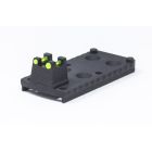 1911 RMR Trijicon Base Plate Green Fiber Optic - Lightweight Aluminum