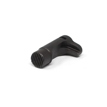 1911 Magazine Catch - Extended, Black Serrated