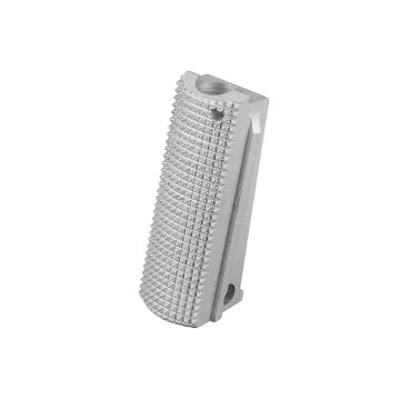 1911 Alloy Mainspring Housing - Officer, Checkered, Silver