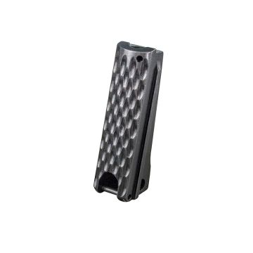 1911 Mainspring Housing - Government, Chainlink, Black - Lanyard Loop