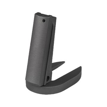 1911 Alloy Mainspring Housing + Mag-Well - Government, Plain, Black