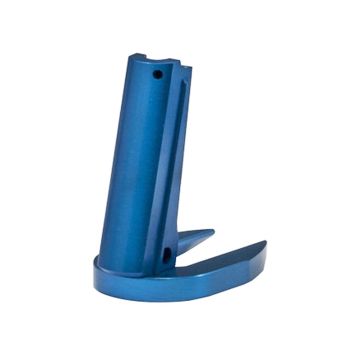 1911 Alloy Mainspring Housing + Mag-Well - Government, Plain, Blue