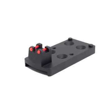 1911 RMR TRIJICON BASE PLATE RED FIBER OPTIC - STEEL