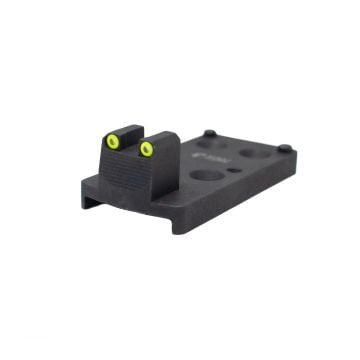 1911 RMR TRIJICON BASE PLATE TRITIUM GREEN OUTLINE - STEEL