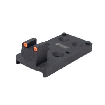 1911 RMR TRIJICON BASE PLATE TRITIUM ORANGE OUTLINE - STEEL