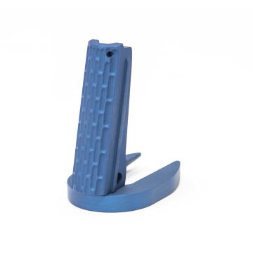 1911 Alloy Mainspring Housing + Mag-Well - Government, Tru-link, Blue