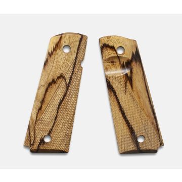 1911 Full Size Grips, Inkberry, Ranger Cut, Beveled Bottom, Thumb Groove