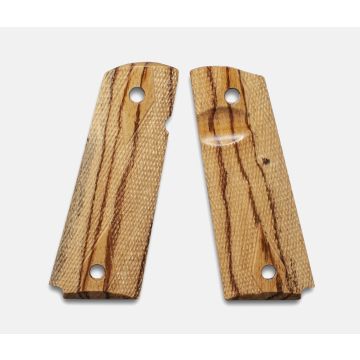 1911 Full Size Grips, Inkberry, Double Diamond Checkered, Beveled, Thumb Groove