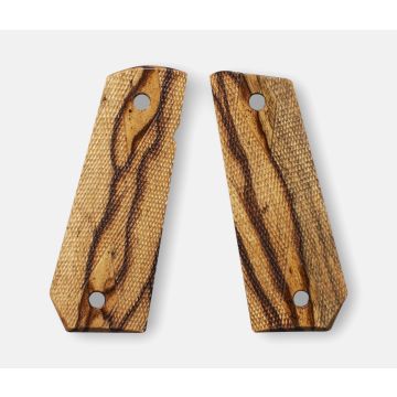 1911 Full Size Grips, Inkberry, Double Diamond Checkered, Carry Cut, Thin