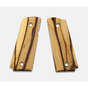 1911 Officer Size Grips, Inkberry, Ranger Cut, Beveled Bottom, Thin