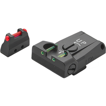 LPA Fiber Optic Sight Set — Beretta 92 / 96 / 98 / M9A1 (All-Fiber)