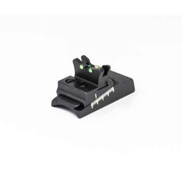 Fiber Optic Rear Rifle Sight Fully Adjustable - BAR05F