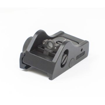 Adjustable Rear Shotgun Sight Picatinny Rail - Tritium Ghost Ring
