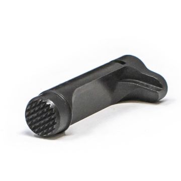 1911 Double Stack Magazine Catch - Extended, Black Checkered