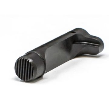 1911 Double Stack Magazine Catch - Standard, Black Serrated 