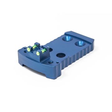 1911 Red Dot Base Plate (Holosun / Fusion) - Light-weight Aluminum - Blue