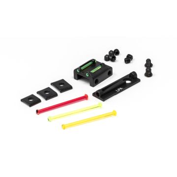 Fixed Fiber Optic Sight Set - Front Mounting Plate for Ribs 6mm to 8mm