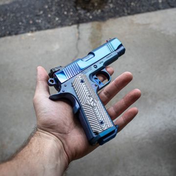 Custom 1911 Pistol "Blue" Fusion Firearms Riptide