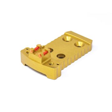 1911 Red Dot Base Plate (Holosun / Fusion) - Light-weight Aluminum - Gold