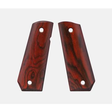 1911 Full Size Grips, Red Cocobolo, Smooth, Carry Cut