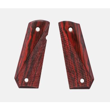 1911 Full Size Grips, Red Cocobolo, Ranger Cut, Carry Cut