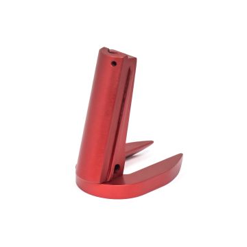 1911 Alloy Mainspring Housing + Mag-Well - Government, Plain, Red