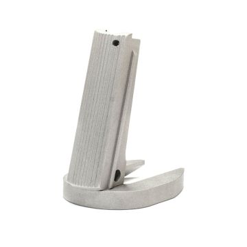 1911 Mainspring Housing + Mag-Well - Government, Serrated, Stainless