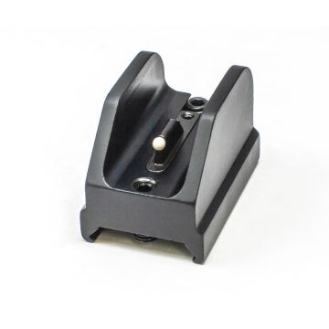 Adjustable Tactical Front Shotgun Sight - Vertical Screw Retention - White Dot