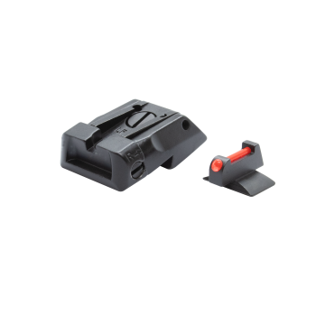 1911 Standard Dovetail - Black Target Adjustable Sight Set Contour Front Sight