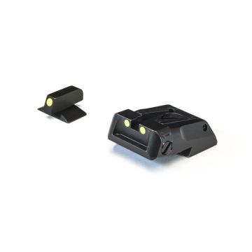 Standard NVK/ Colt Dovetail Fully Adjustable Sight Set - Luminova Night Sights