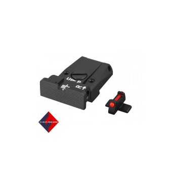 Sig Sauer P229 / Springfield XD - Black Target with Fiber Front Adjustable Sight Set