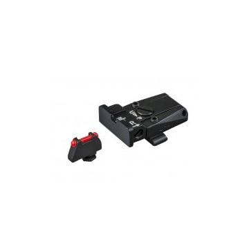Glock 17 - 43 - Black Target with Fiber Front  Adjustable Sight Set