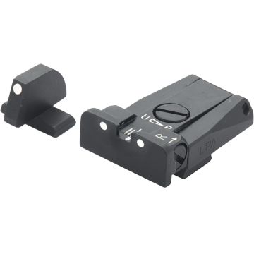 Beretta 8000 Cougar, 92A1, 98A1, M9A3, 90TWO - White Dot Adjustable Sight Set