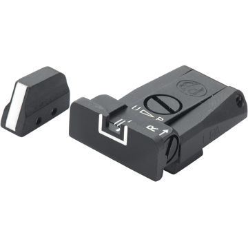 Beretta 92, 96, 98, M9 - White Outline Adjustable Sight Set