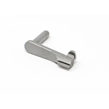 1911 Slide Stop - 9mm/10mm - Sure Lock, Short Paddle, Stainless Matte