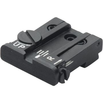 Glock 17 - 43 Rear Adjustable Sight - Black Serrated
