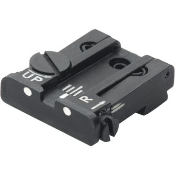 Glock 17 - 43 Rear Adjustable Sight - White Dot