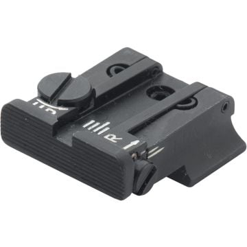 S&W - 3rd Gen. 9mm & 40cal. - Rear Adjustable Sight - Black Serrated