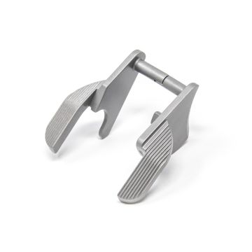 1911 Ambi Thumb Safety - Extended, Wide Paddle, Bar-Stock, Stainless Matte