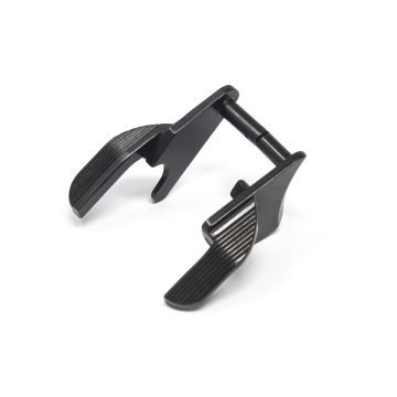 1911 Ambi Thumb Safety - Extended, Wide Paddle, Bar-Stock, Black