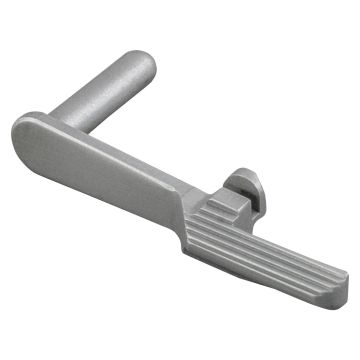 1911 Slide Stop - 9mm/10mm- Extended, Thin Paddle Stainless Matte