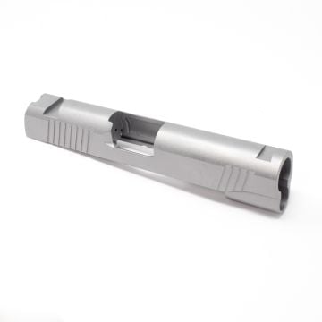1911 slide - commander 4.25" with novak sight cuts with thick front and rear cocking serrations