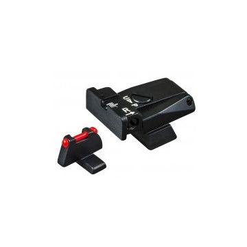 H&K 40 USP - Black Target with Fiber Front Adjustable Sight Set