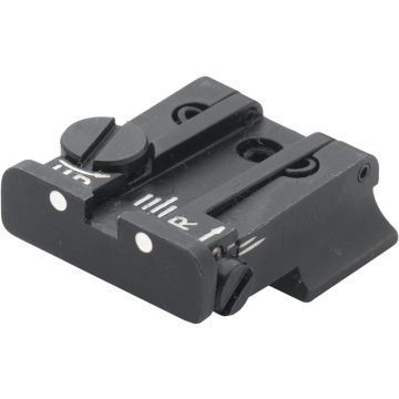 S&W - 3rd Gen. 9mm & 40cal. - Rear Adjustable Sight - White Dot