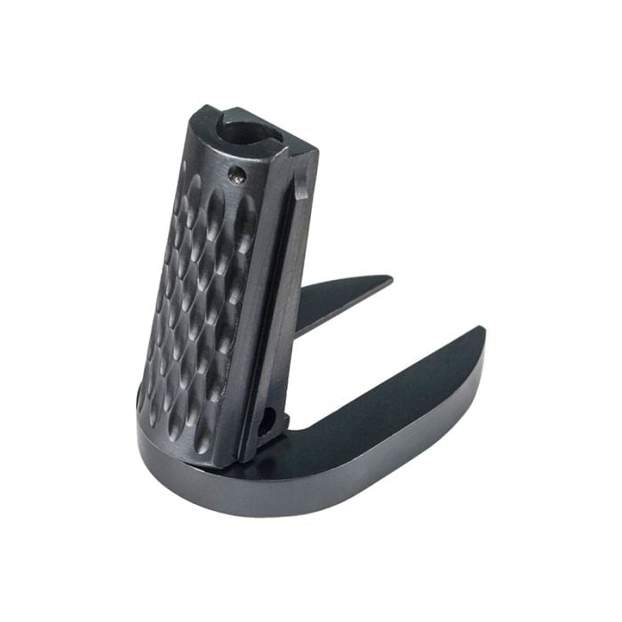 1911 Mainspring Housing + Mag-Well - Officer, Chainlink, Black 1911 Mainspring Housing + Mag-Well - Officer, Chainlink, Black